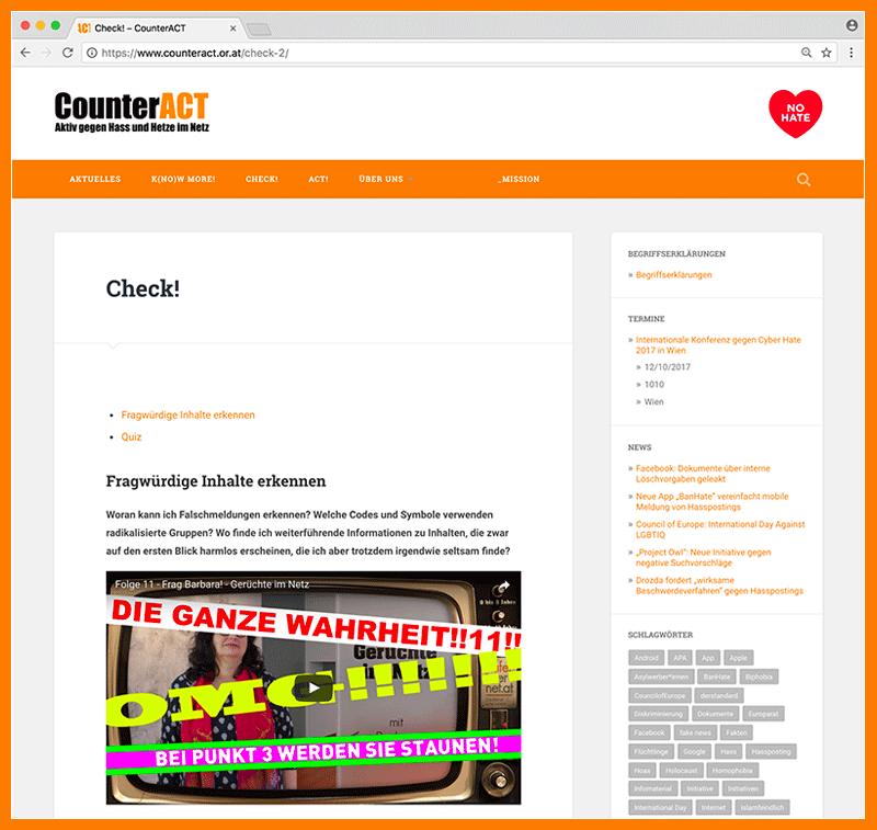 CounterAct Site Screenshot