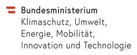 Das ist das Logo des Bundesministeriums für Klimaschutz, Umwelt, Energie, Mobilität, Innovation und Technologie