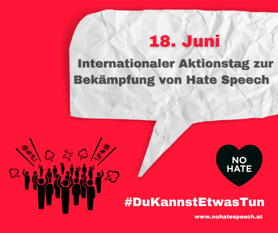 Internationaler Aktionstag zur Bekämpfung von Hate Speech